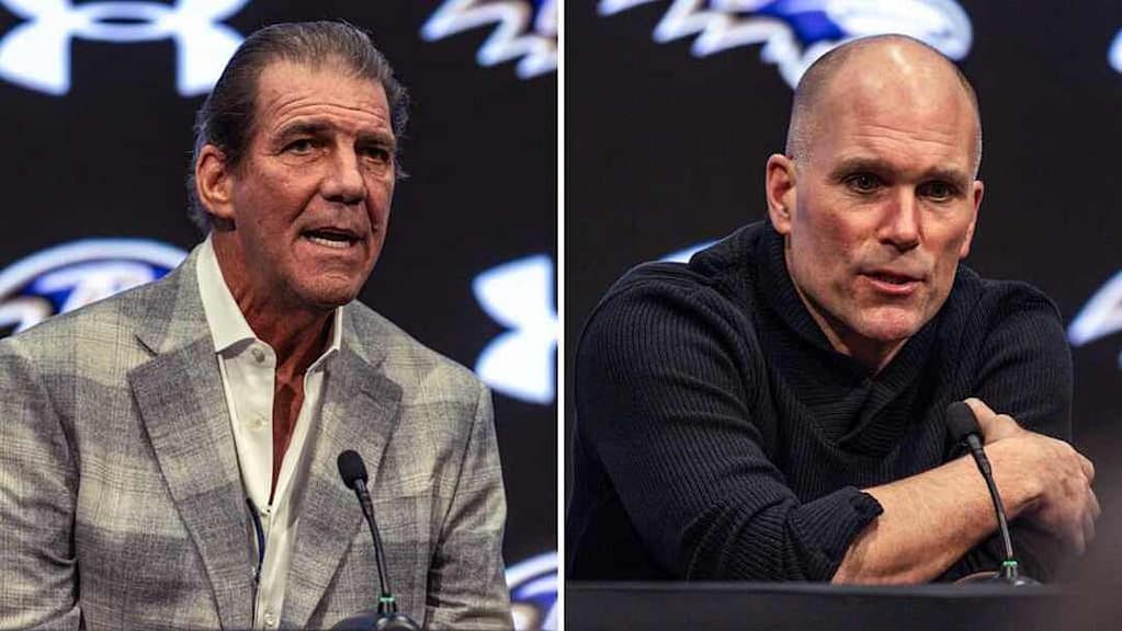 Steve Bisciotti and GM Eric DeCosta