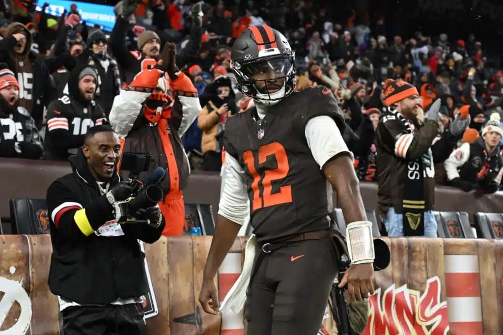 Shedeur Sanders #12 of the Cleveland Browns