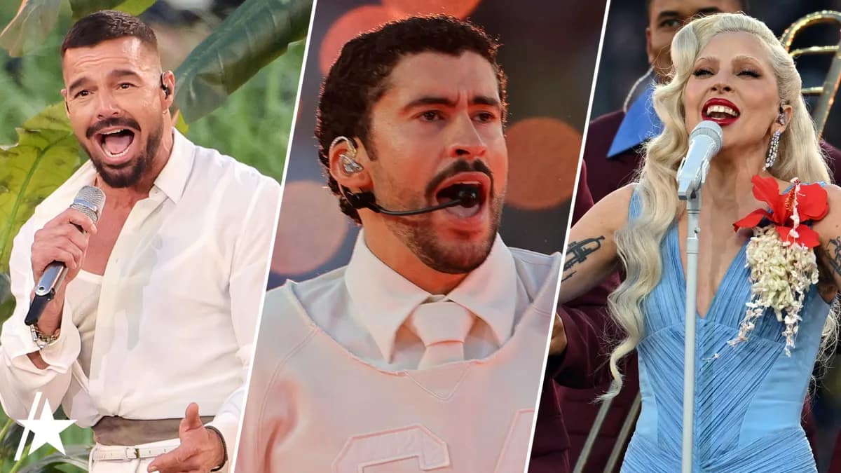 Bad Bunny, Lady Gaga and Ricky Martin
