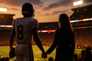 The NCAA Football Quarterbacks and girlfriends.