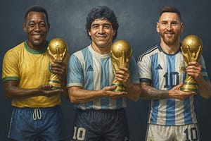 Messi Pelé Maradona