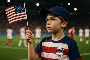 USMNT friendlies players line up before an international match
