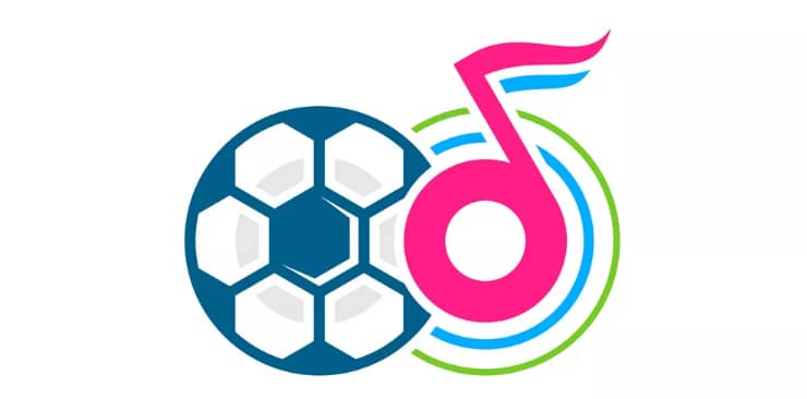 Football and music note icons representing the beautiful game's soundtrack.