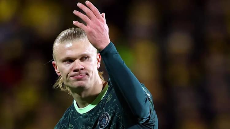 Erling Haaland’s blistering start has hit a snag.