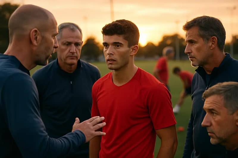 USMNT young talents training during a fall national team camp session